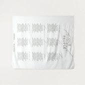 Lieblings-Green Sage-Hochzeitstabelle Wandteppich (Vorderseite (Horizontal))