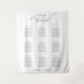 Lieblings-Green Sage-Hochzeitstabelle Wandteppich (Vorderseite)