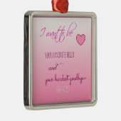 "Lieblings-Hallo" Ausdruck der Liebe Ornament Aus Metall (Rechts)