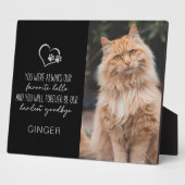 Lieblings-Hallo Hardest Goodbye Cat Memorial Fotoplatte (Seite)