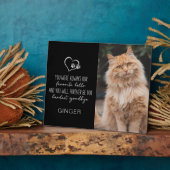 Lieblings-Hallo Hardest Goodbye Cat Memorial Fotoplatte (Seite)