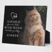 Lieblings-Hallo Hardest Goodbye Cat Memorial Fotoplatte (Seite)