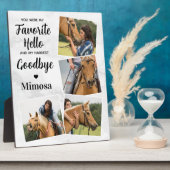 Lieblings-Hallo Hardest Goodbye Custom Pet Memoria Fotoplatte (Seite)