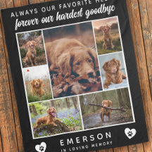 Lieblings-Hallo Hardest Goodbye Dog Foto Collage