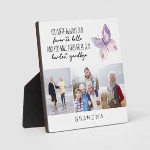 Lieblings-Hallo Hardest Goodbye Foto Erinnerungen Fotoplatte