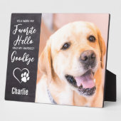 Lieblings-Hallo Hardest Goodbye Foto Memorial Fotoplatte (Seite)