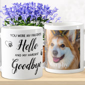 Lieblings-Hallo Hardest Goodbye Foto Memorial Kaffeetasse