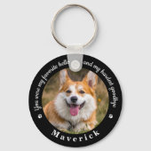 Lieblings-Hallo Hardest Goodbye Foto Memorial Schlüsselanhänger (Vorderseite)