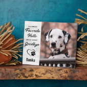 Lieblings-Hallo Hardest Goodbye Pet Foto Memorial Fotoplatte (Seite)