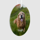 Lieblings-Hallo Hardest Goodbye Pet Foto Memorial Ornament (Vorderseite)