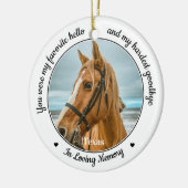 Lieblings-Hallo Hardest Goodbye Pet Horst Memorial Keramik Ornament (Links)