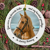 Lieblings-Hallo Hardest Goodbye Pet Horst Memorial Keramik Ornament
