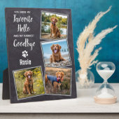 Lieblings-Hallo Hardest Goodbye Pet Hund Memorial Fotoplatte (Seite)