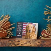 Lieblings-Hallo Hardest Goodbye Pet Hund Memorial Fotoplatte (Seite)