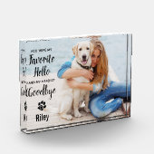 Lieblings-Hallo Hardest Goodbye Pet Loss Memorial Fotoblock (Links)