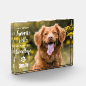 Lieblings-Hallo Hardest Goodbye Pet Loss Memorial Fotoblock (Links)