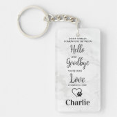 Lieblings-Hallo Hardest Goodbye Pet Loss Memorial Schlüsselanhänger (Vorderseite)