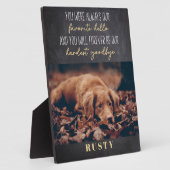Lieblings-Hallo Hardest Goodbye Pet Memorial 8x10" Fotoplatte (Seite)