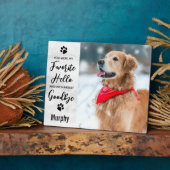 Lieblings-Hallo Hardest Goodbye Pet Memorial Foto Fotoplatte (Seite)