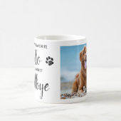 Lieblings-Hallo Hardest Goodbye Pet Memorial Foto Kaffeetasse (Mittel)