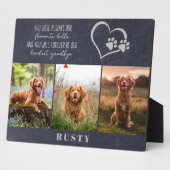 Lieblings-Hallo Hardest Goodbye Pet Memorial Fotoplatte (Seite)