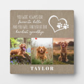 Lieblings-Hallo Hardest Goodbye Pet Memorial Fotoplatte (Vorderseite)