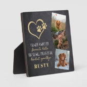 Lieblings-Hallo Hardest Goodbye Pet Memorial Fotoplatte (Vorderseite)