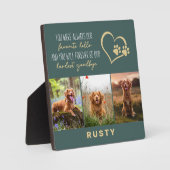 Lieblings-Hallo Hardest Goodbye Pet Memorial Fotoplatte (Vorderseite)