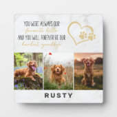 Lieblings-Hallo Hardest Goodbye Pet Memorial Fotoplatte (Vorderseite)