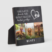 Lieblings-Hallo Hardest Goodbye Pet Memorial Fotoplatte (Vorderseite)