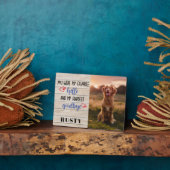 Lieblings-Hallo Hardest Goodbye Pet Memorial Plaqu Fotoplatte (Seite)