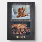 Lieblings-Hallo Hardest Goodbye Pet Memorial Plaqu Fotoplatte (Vorderseite)