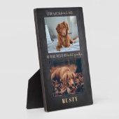 Lieblings-Hallo Hardest Goodbye Pet Memorial Plaqu Fotoplatte (Seite)