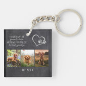 Lieblings-Hallo Hardest Goodbye Pet Memorial Schlüsselanhänger (Rückseite)