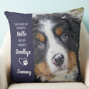 Lieblings-Hallo Moderne Personalisierte Pet-Memori Kissen