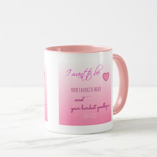 "Lieblings-Hallo" Valentinstag Tasse (VorderseiteRechts)