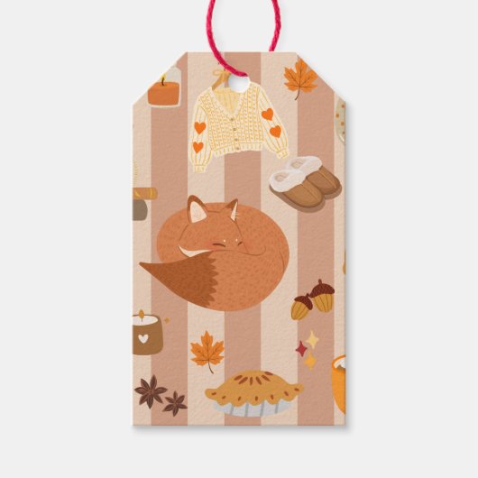 Lieblings-Herbst-Dinge Geschenkanhänger (Vorderseite)