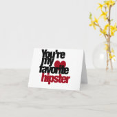 Lieblings-Hipster Karte (Gelbe Blume)