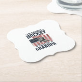 Lieblings-Hockeyspieler nennt mich Opa Vintage-Shi Untersetzer (angewinkelt)