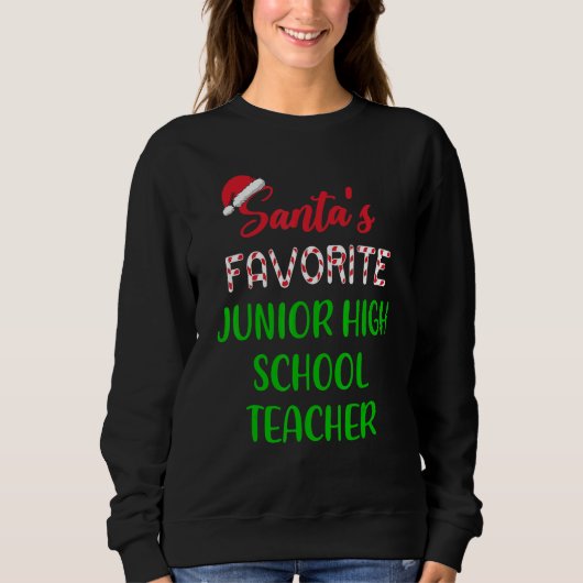 Lieblings-Junglehrer von Santa Chrit Sweatshirt (Vorderseite)
