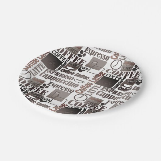 Lieblings-Kaffeepapierplatte Pappteller (Schrägansicht)