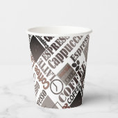 Lieblings-Kaffeewurfkissen Pappbecher (Rückseite)