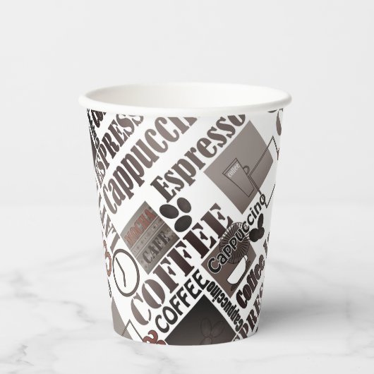 Lieblings-Kaffeewurfkissen Pappbecher (Vorderseite)