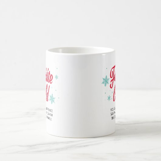 Lieblings-Kind ich bin das Geschenk Funny Familie  Kaffeetasse (Mittel)