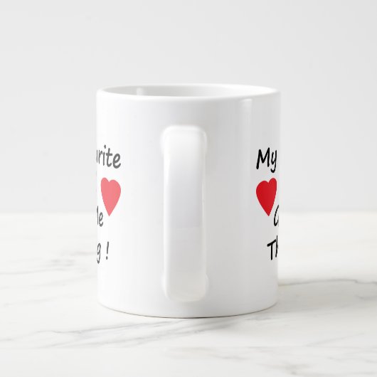 Lieblings-Kind Jumbo-Tasse (Rückseite)