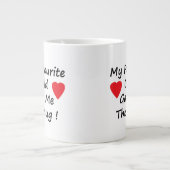 Lieblings-Kind Jumbo-Tasse (Vorderseite)