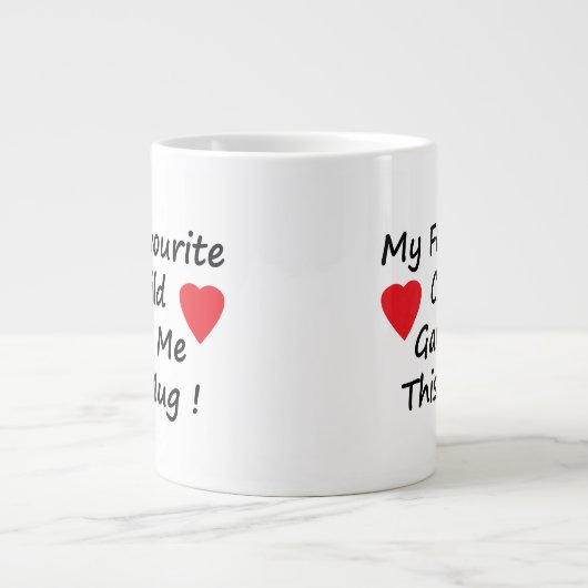 Lieblings-Kind Jumbo-Tasse (Vorderseite)