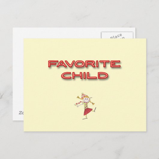 Lieblings-Kind Postkarte (Vorne/Hinten)