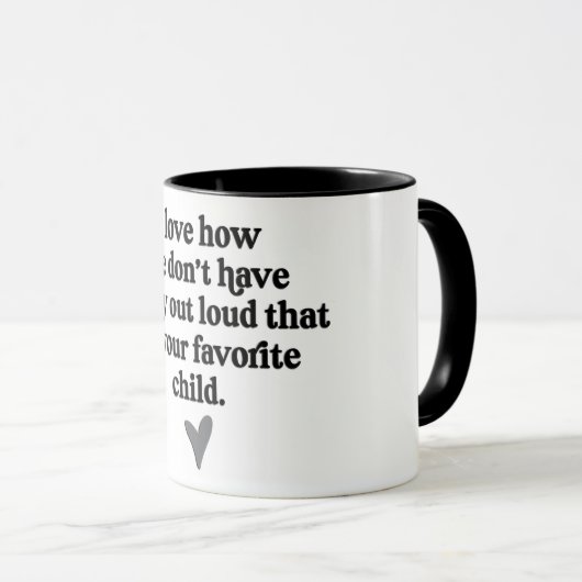 Lieblings-Kind Tasse (VorderseiteRechts)