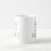 Lieblings-Kind-Tasse Funny-Mama-Geschenk für Mutte Kaffeetasse (Mittel)